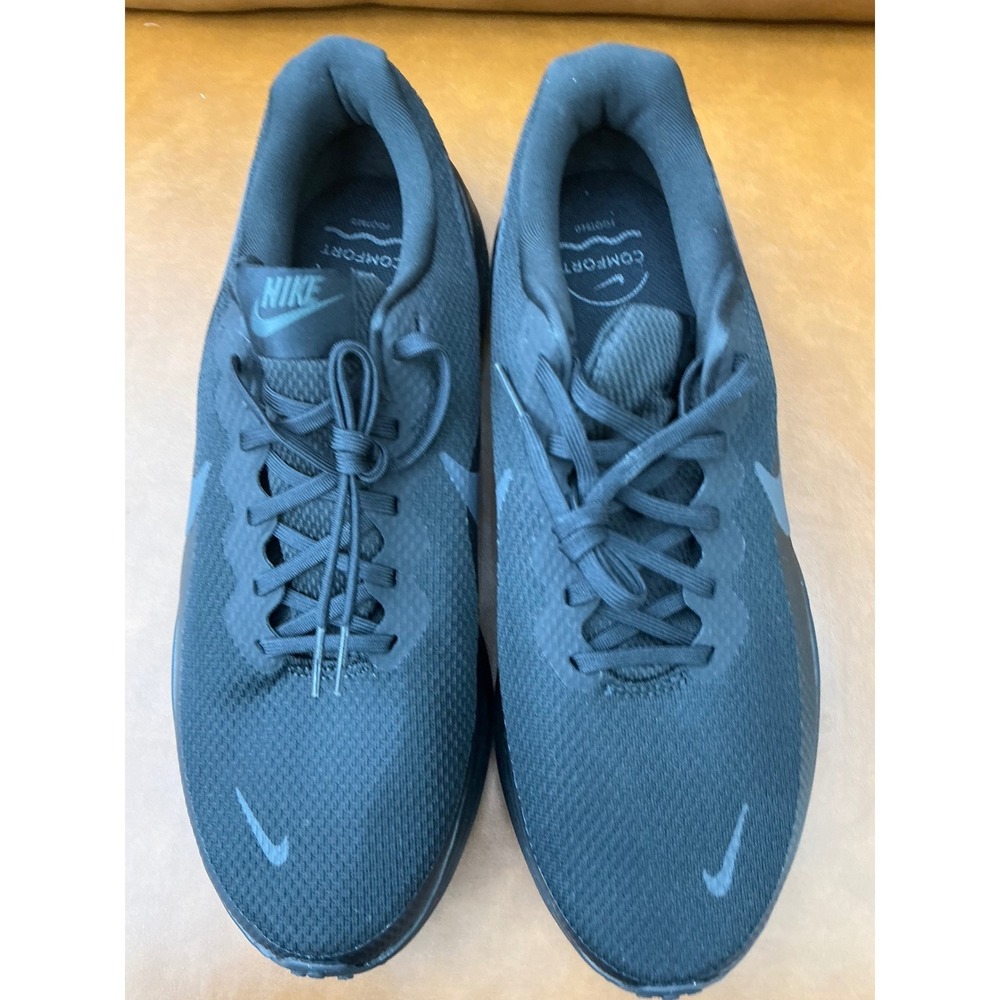 Nike Revolution 7 Running Shoes Womens 12 Black Excellent Triple Black - Picture 7 of 9